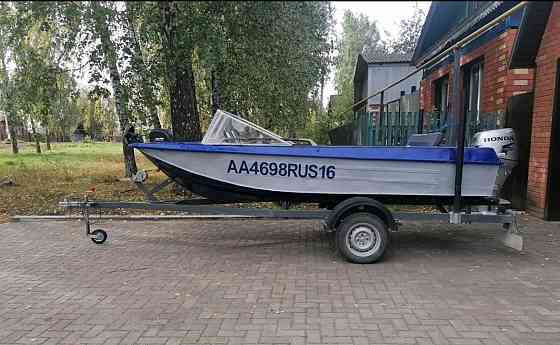 Лодка Ока + мотор Хонда 25 + прицеп Тетюши
