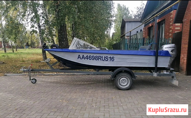 Лодка Ока + мотор Хонда 25 + прицеп Тетюши - изображение 1
