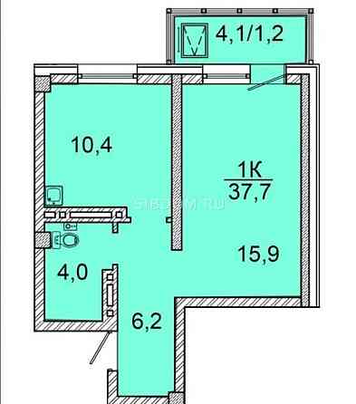 1-комнатная квартира, 37.3 м², 15/24 эт. на продажу в Красноярске Красноярск