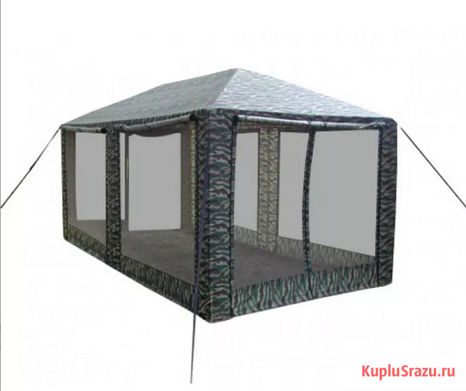 Беседка тент-шатер "Пикник" 3, 0 X 6, 0 м Камуфляж Москва - изображение 2