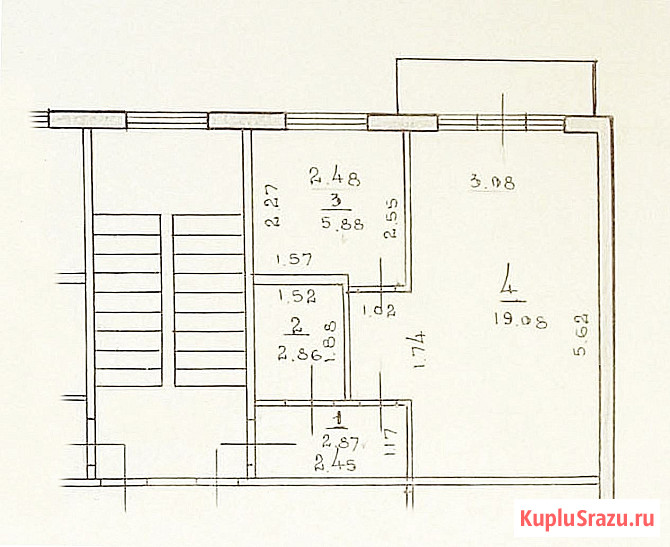 1-комнатная квартира, 31 м², 2/5 эт. на продажу в Смоленске Смоленск - изображение 1