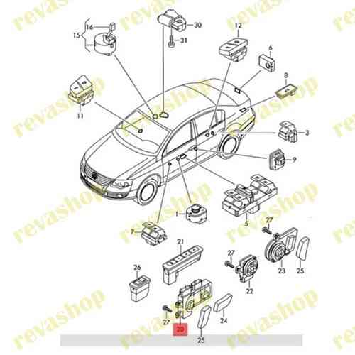 Блок управления сиденьем для VAG VW Audi Skoda 